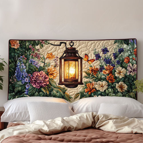 Lantern in Full Bloom KL0201004CL Quilted Headboard Slipcover