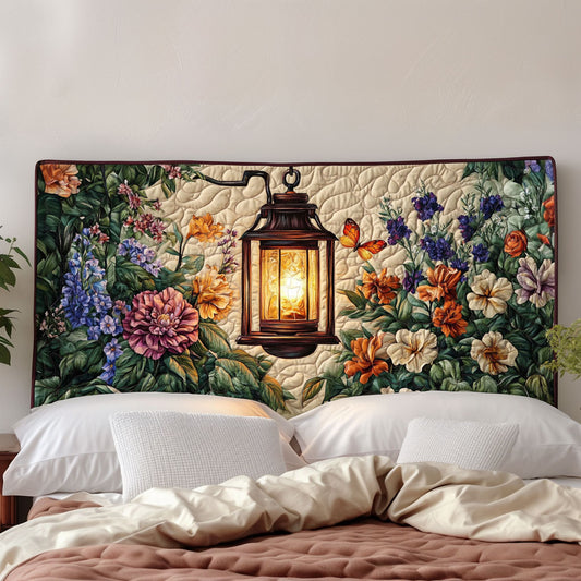 Lantern in Full Bloom KL0201004CL Quilted Headboard Slipcover