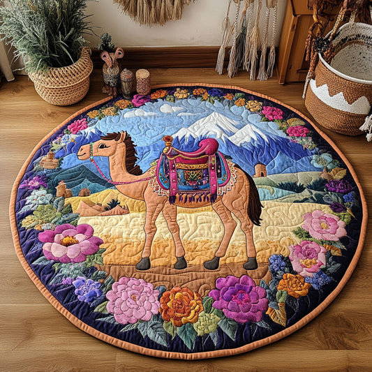 Colorful Camel WY2205035CL Quilted Round Mat