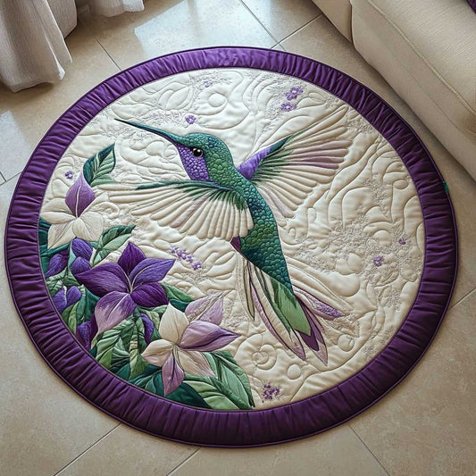 Hummingbird Symphony WN1403021CL Quilted Round Mat