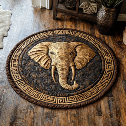 Ivory Power CP0409057CL Quilted Round Mat