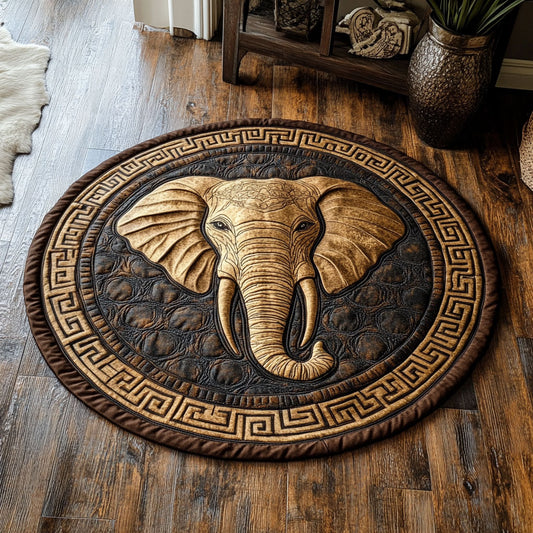 Ivory Power CP0409057CL Quilted Round Mat