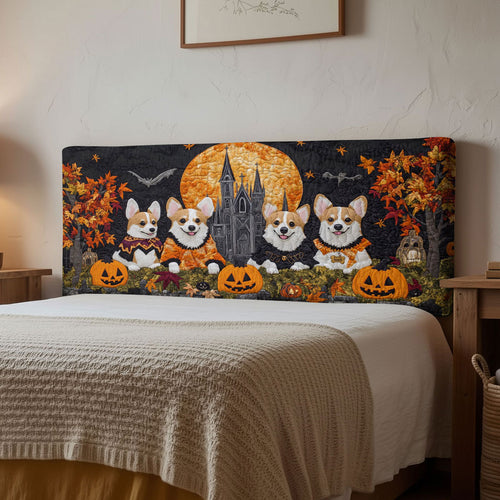 Shadow Corgi WN2012076CL Quilted Headboard Slipcover