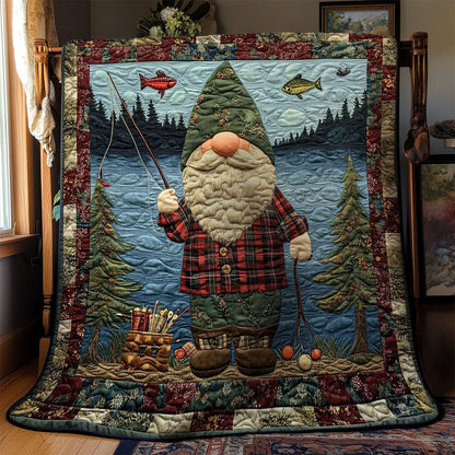 Fishing Gnome Adventure WN0901017CL Quilt