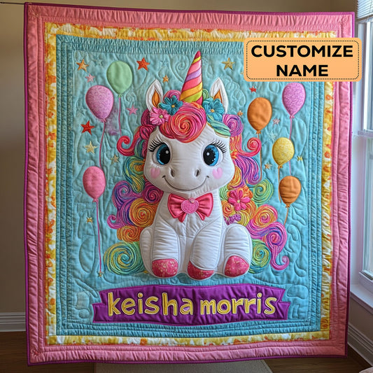 Bubbly Belle CP1807039CL Personalized Baby Quilt