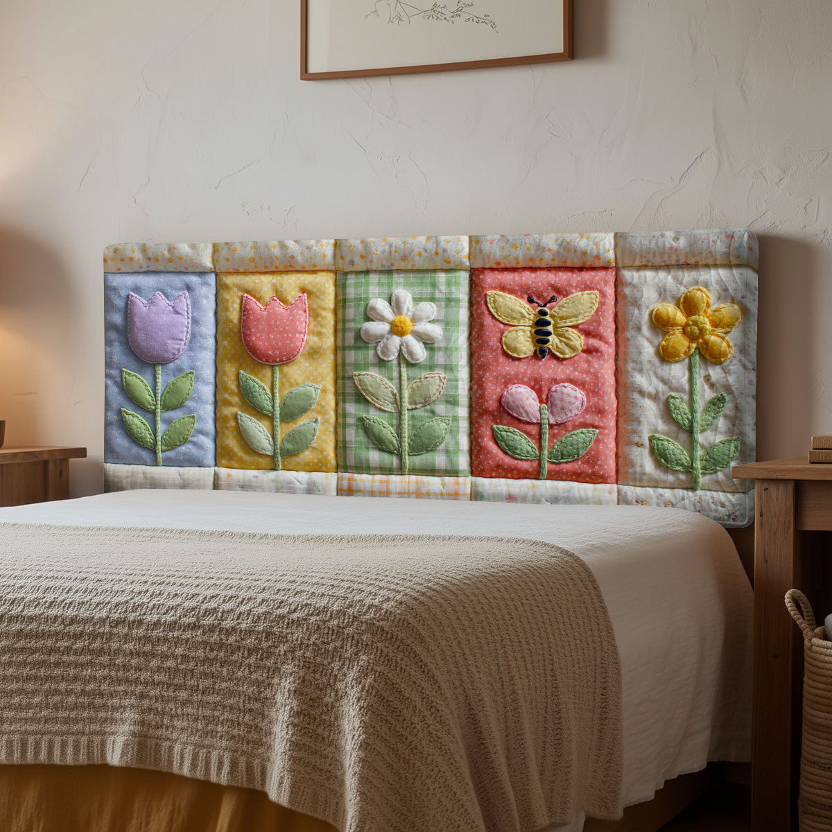Sweet Pollens CP3012046CL Quilted Headboard Slipcover