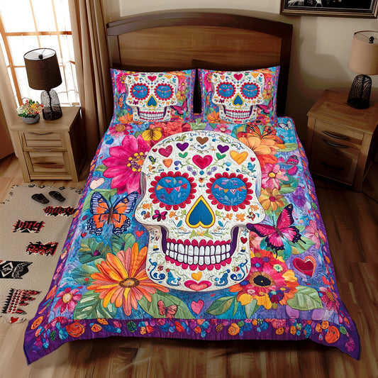 Colorful Skull WX1612055CL Duvet Cover Set