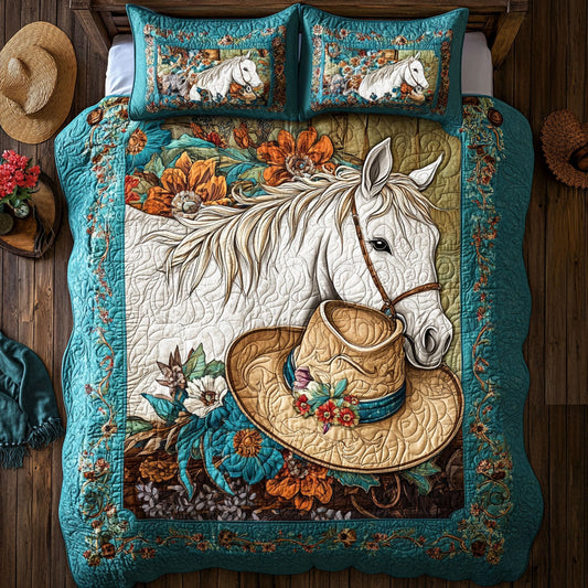 Cowboy Hat Horse WY1801015CL Duvet Cover Set