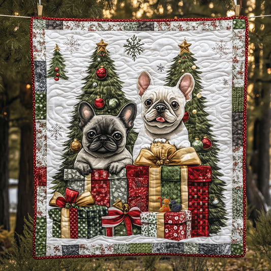 French Bulldog Christmas WT2610026CL Quilt