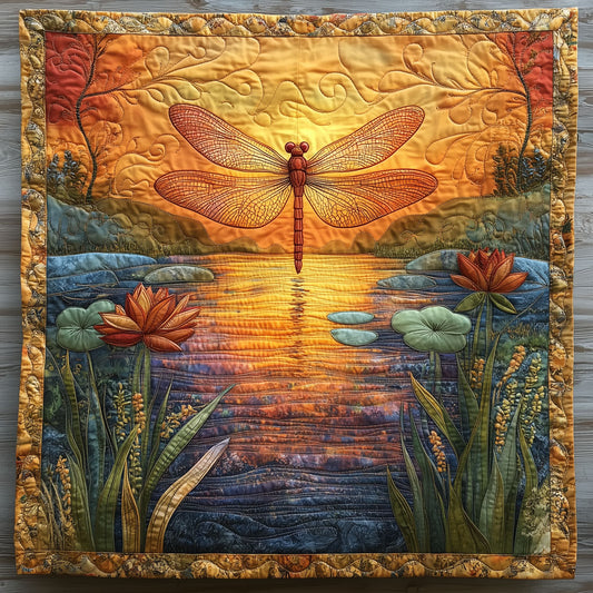 Vibrant Lotus Dragonfly XK2509003CL Quilt