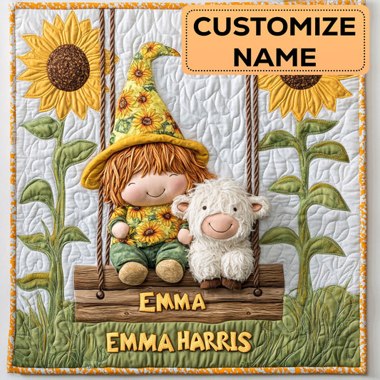 Hug Me Honey CW3007036CL Personalized Baby Quilt