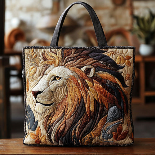 Powerful Lion CW1001011CL Quilted Tote Bag