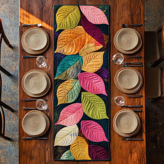Leaves Symphony CP2005005CL Quilted Table Runner