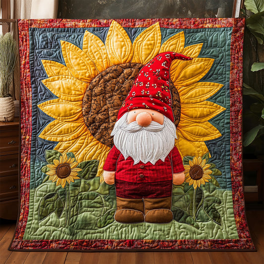 Sunflower Gnome WJ1005007CL Quilt