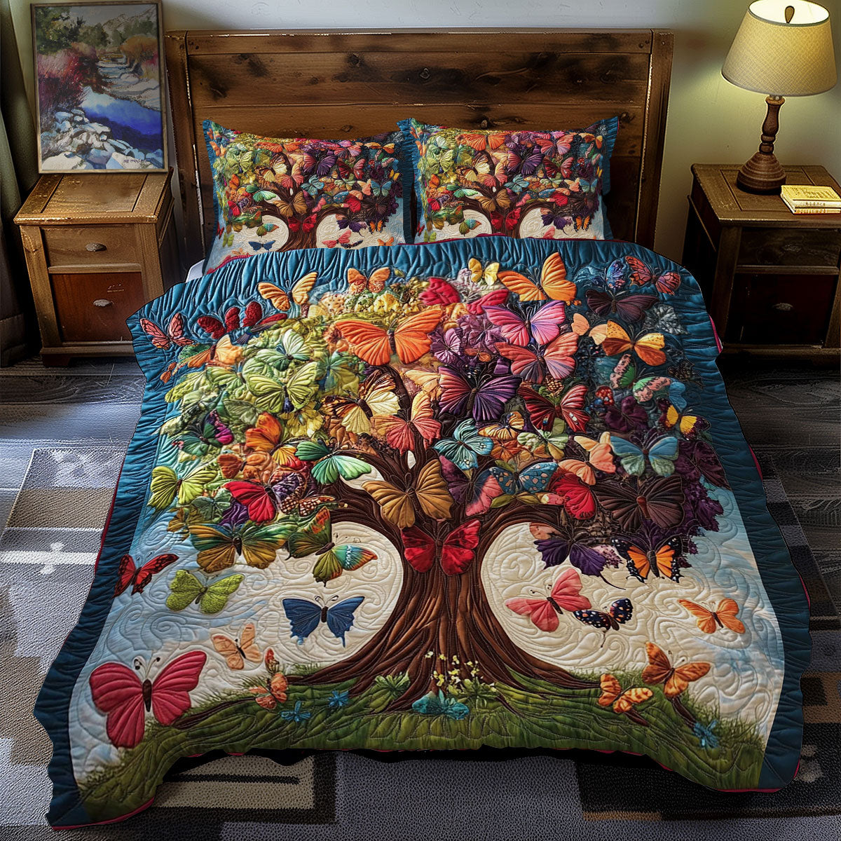 Butterfly Tree Of Life WY2412009CL Duvet Cover Set