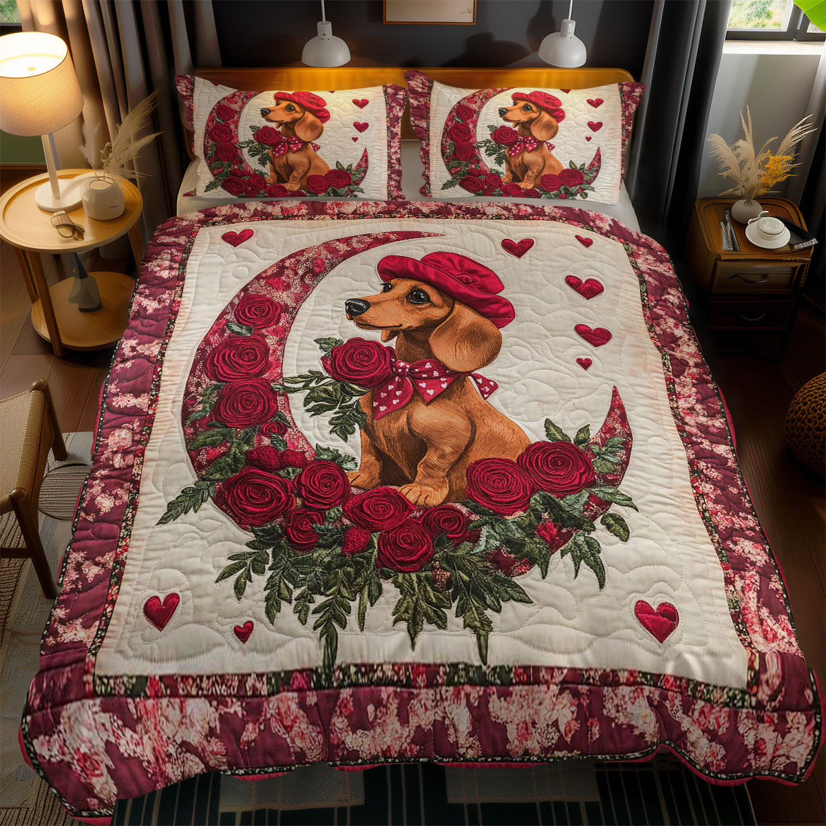 Scarlet Moon Dachshund WN0201065CL Duvet Cover Set