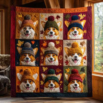 Autumn Corgi CW2708041CL Quilt