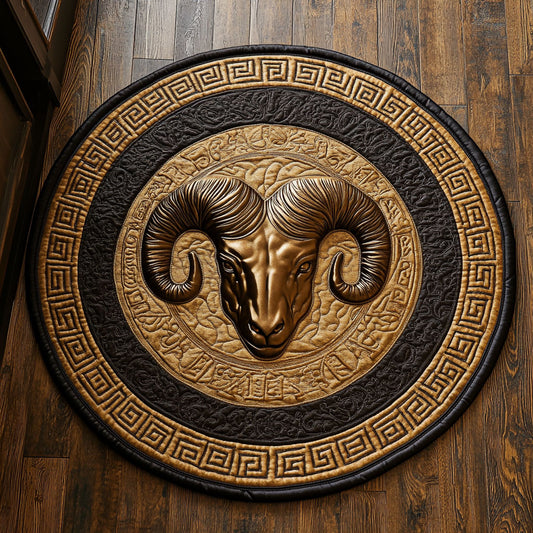 Ram Crest CP0409063CL Quilted Round Mat