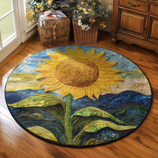 Sunflower WY2003126CL Quilted Round Mat