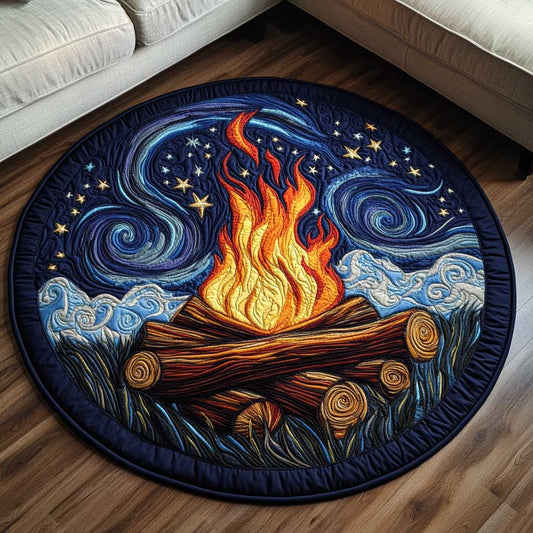 Celestial Campfire WN1803052CL Quilted Round Mat