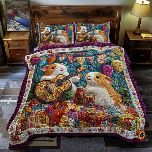 Guines Pig In Party WY2612061CL Duvet Cover Set