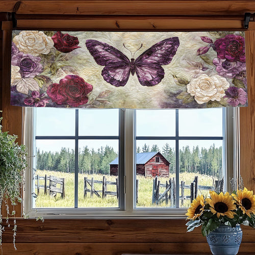 Stardust Butterfly WN2003018CL Quilted Valance