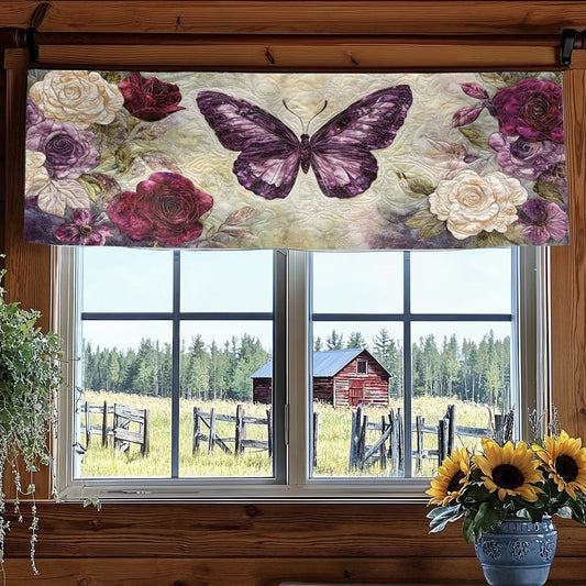 Stardust Butterfly WN2003018CL Quilted Valance