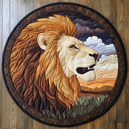 Lion Spirit CW2907035CL Quilted Round Mat