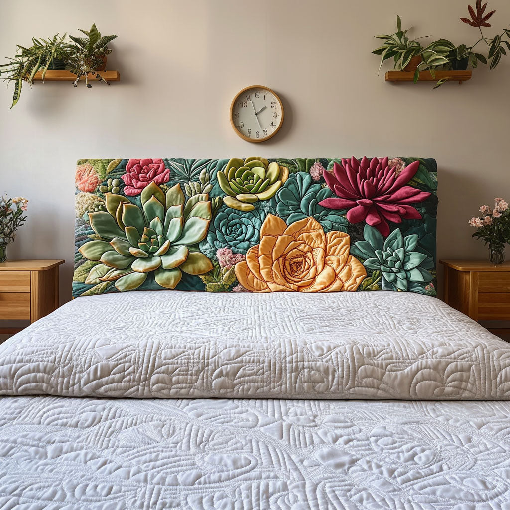 Stone Lotus QA0201013CL Quilted Headboard Slipcover