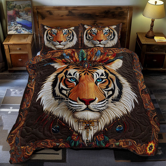 Native American Tiger WY2811050CL Duvet Cover Set