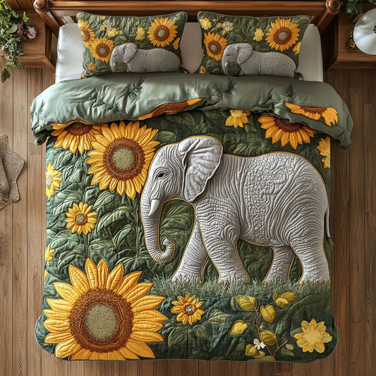 Elephant & Sunflower Garden DH1010003CL Duvet Cover Set