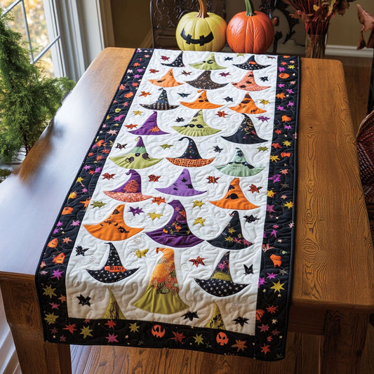 Witch Hat Whimsy WJ3107039CL Quilted Table Runner