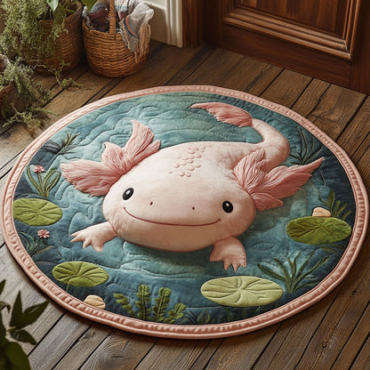 Charming Axolotl CP2105014CL Quilted Round Mat