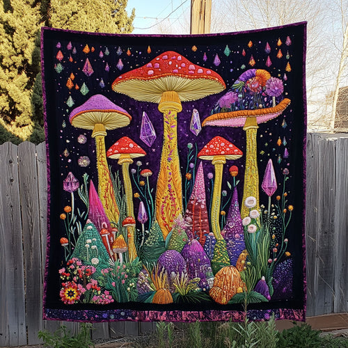 Whimsical Mushroom WJ0912040CL Quilt