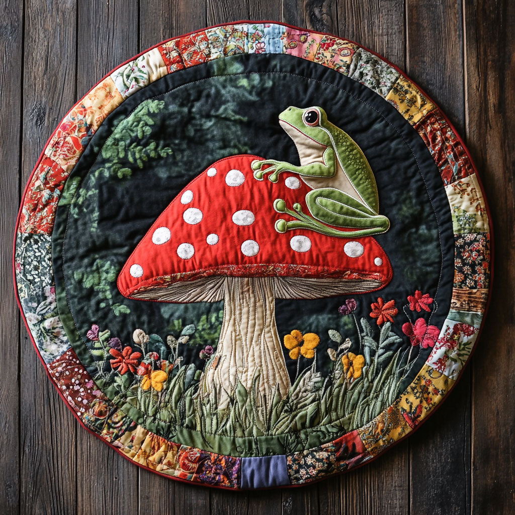 Froggy CM2705010CL Quilted Round Mat
