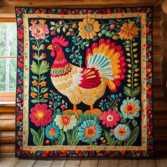 Rustic Chicken CP1411037CL Quilt