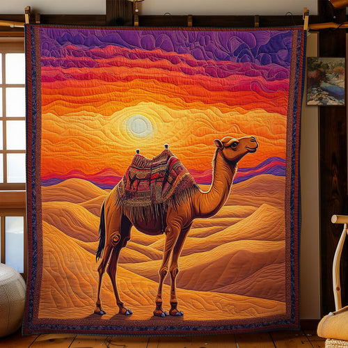 Mystic Sunset Camel WY2103028CL Quilt