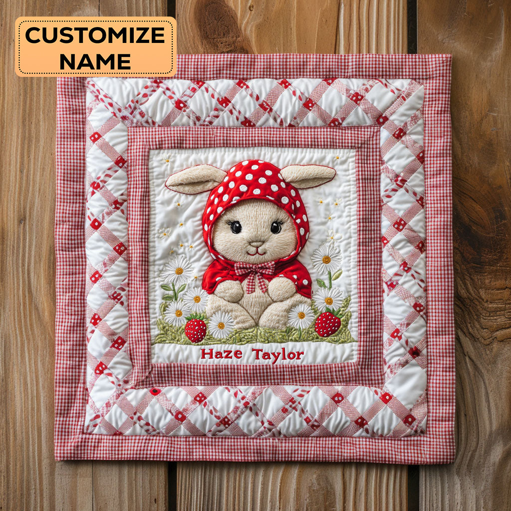 Garden Bunny Day WN1807054CL Personalized Baby Quilt
