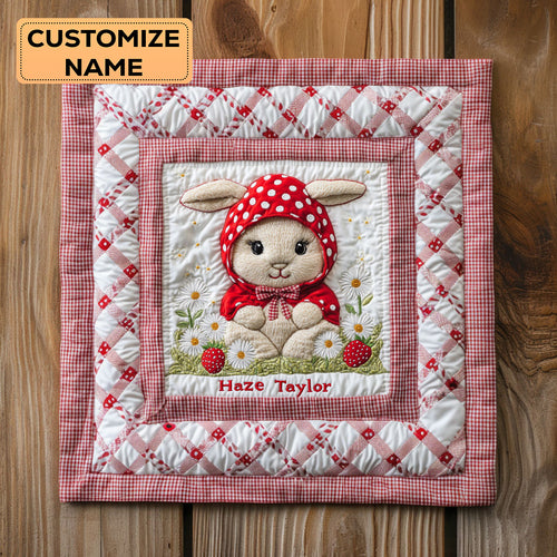 Garden Bunny Day WN1807054CL Personalized Baby Quilt