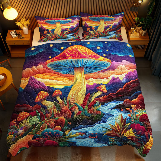 Magic Night Mushroom Forest WY2712110CL Duvet Cover Set