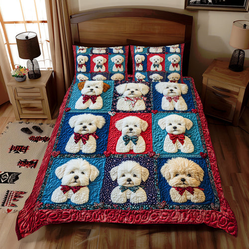 Bichon Frise Cute WX0512039CL Duvet Cover Set