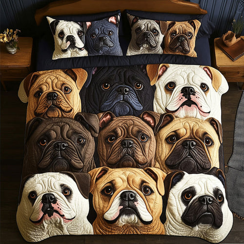 Cozy Bulldog CW1511013CL Duvet Cover Set