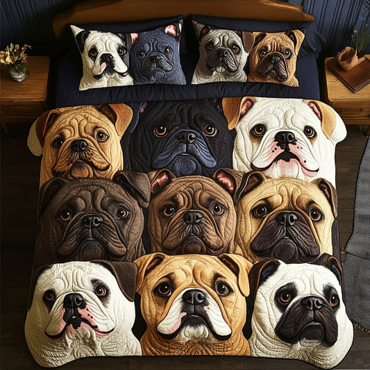 Cozy Bulldog CW1511013CL Duvet Cover Set