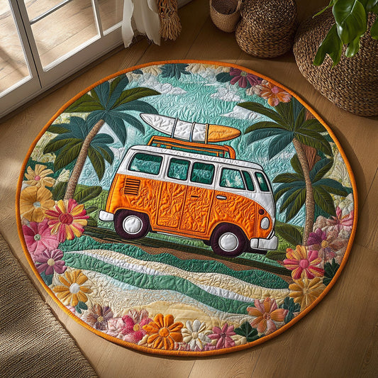 Van Beach Camping WY0107049CL Quilted Round Mat