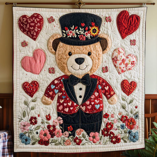 Gentleman Valentine Teddy WP1612005CL Quilt