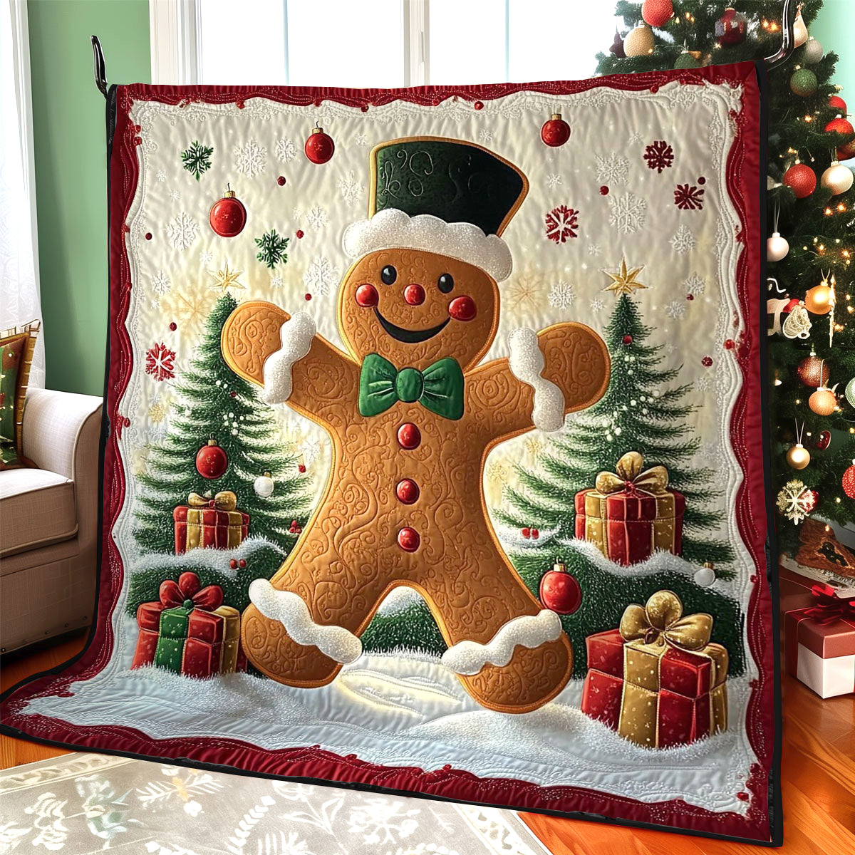 Gingerbread Christmas CW1811006CL Quilt