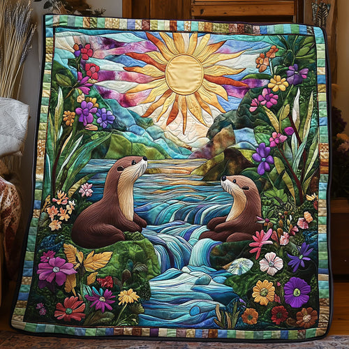 Otter Family WJ1104006CL Quilt