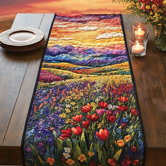 Blooming Meadow CW0406004CL Quilted Table Runner
