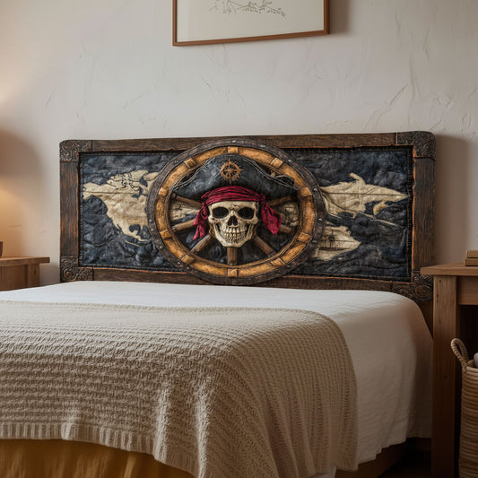 Pirate Emblem CP1512084CL Quilted Headboard Slipcover