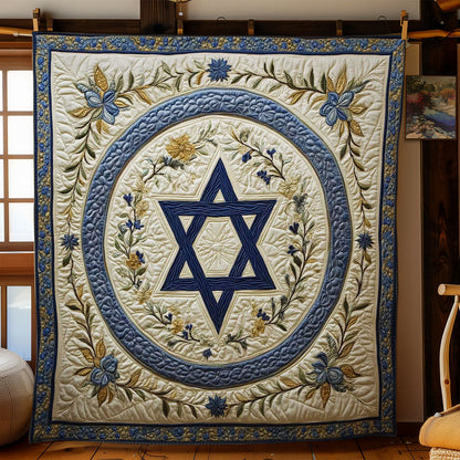 Radiant Jewish Star WN2203080CL Quilt